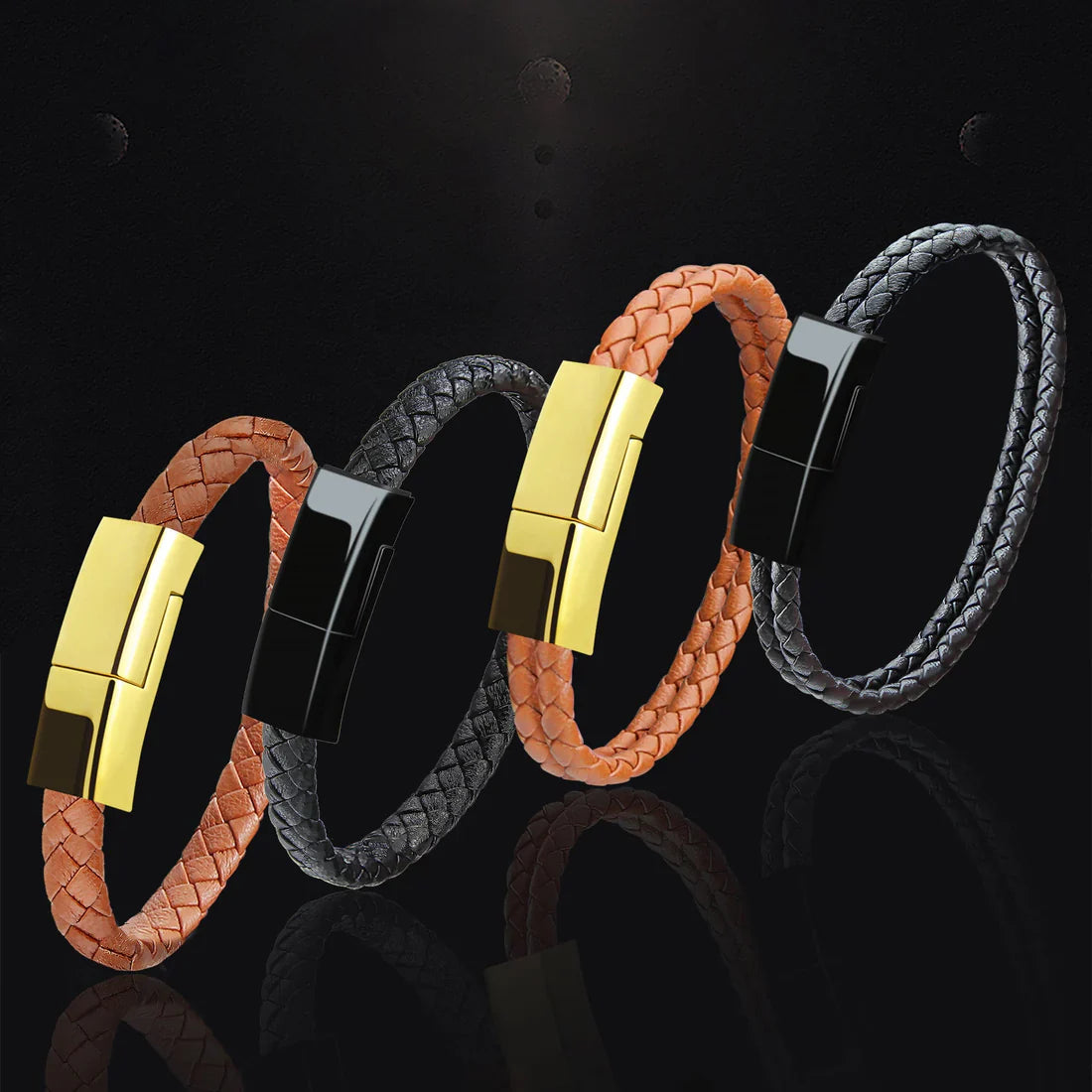 USB Data Cable - 3A Fast Charging Bracelet, 22.5cm Length